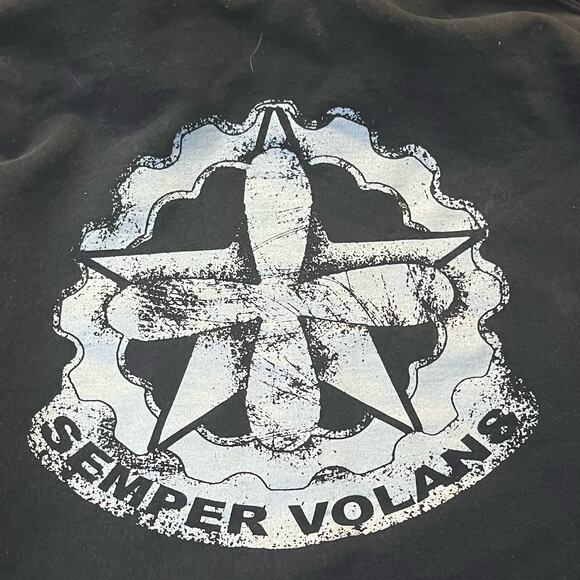 Grunt Style Men's XL Semper Volans Graphic Pullover Hoodie - Picture 6 of 7